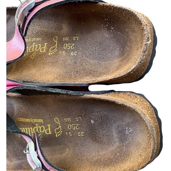 Papillio By Birkenstock Gizeh  EU 39  US W 8/M 6 Pink Leather Thong Sandals - Picture 8 of 11